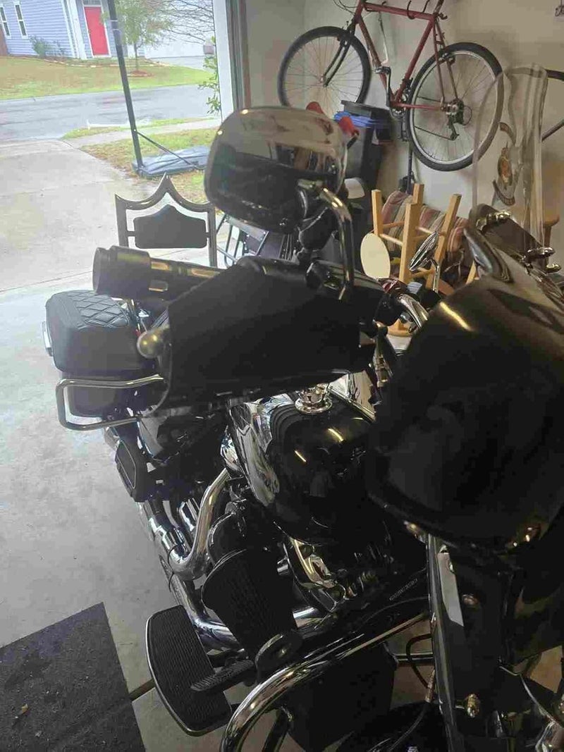 FreeAgain Oversized Coffin Cut Motorcycle Handguards | Extra-Large for Riders with Larger Hands | Compatible with Harley Davidson Touring, Sportster, Dyna Models | Durable Gloss Black Finish - Image 5